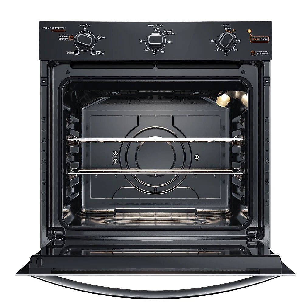 Forno de Embutir a Gás OC8GM 80 Litros Continental Preto - 110V