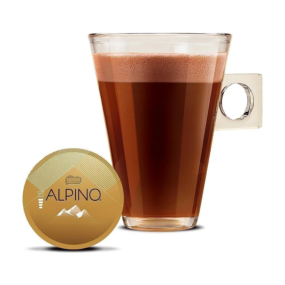 Cápsulas de Bebida Alpino Chocolate Descafeinado Caixa com 10 Unidades Dolce Gusto