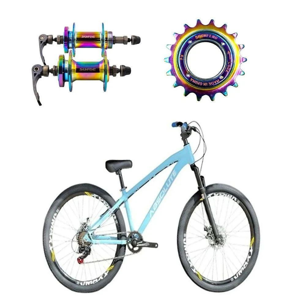 Bicicleta Aro 26 Absolute Brutus 3 Azul Single Cubo E Catraca De Rosca Camaleão