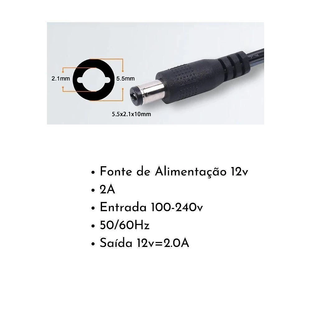 Fita LED RGB 3528 IP65 5m 24W 12V com Controle Remoto Fonte 2A Colorida Aquilae