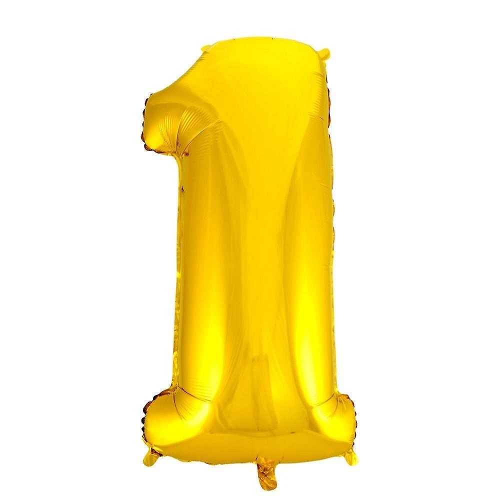 Balão Metalizado Dourado Número 1 - 70cm