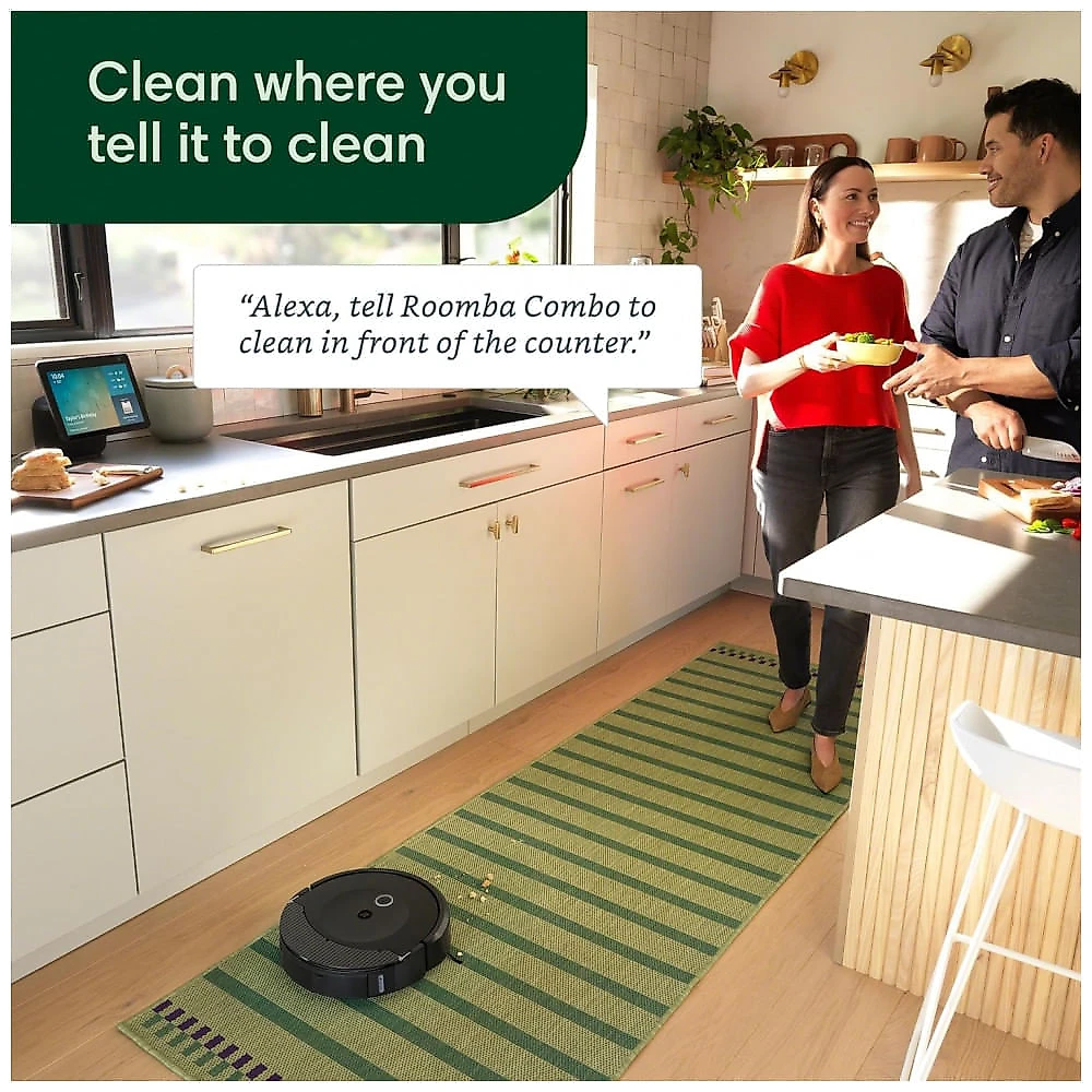 Robô Aspirador iRobot Roomba Combo 10 Max Preto Autoesvaziamento e Autolavagem 2-em-1