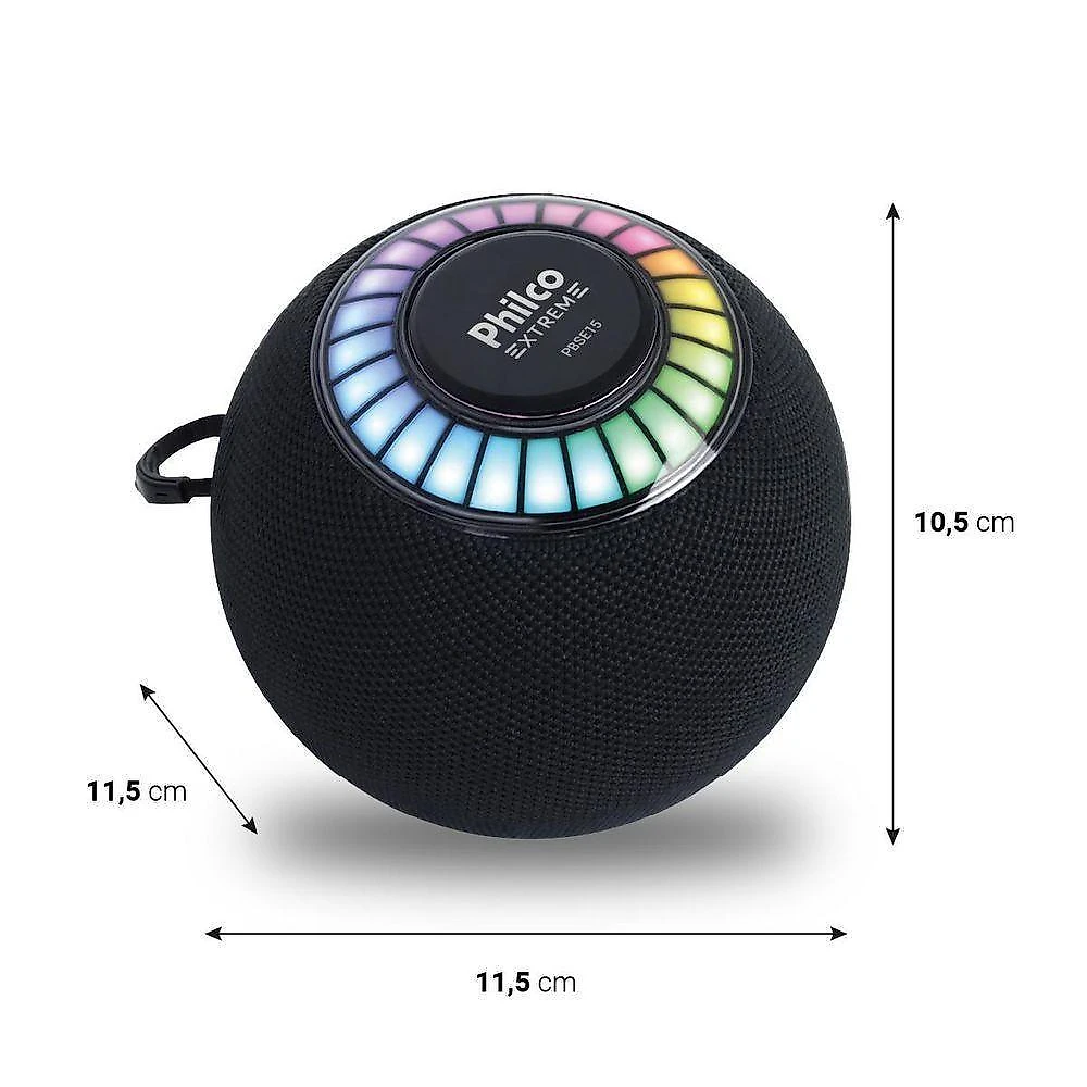 Caixa de som speaker philco extreme 15w pbse15 bivolt