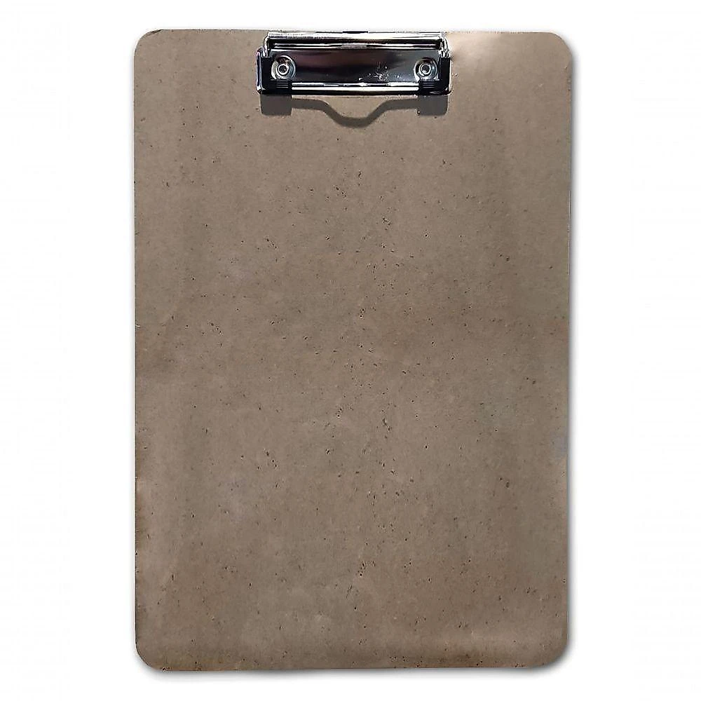 Prancheta De Madeira A4 Mdf Com Predendor Metal 31x22 Marrom N-a
