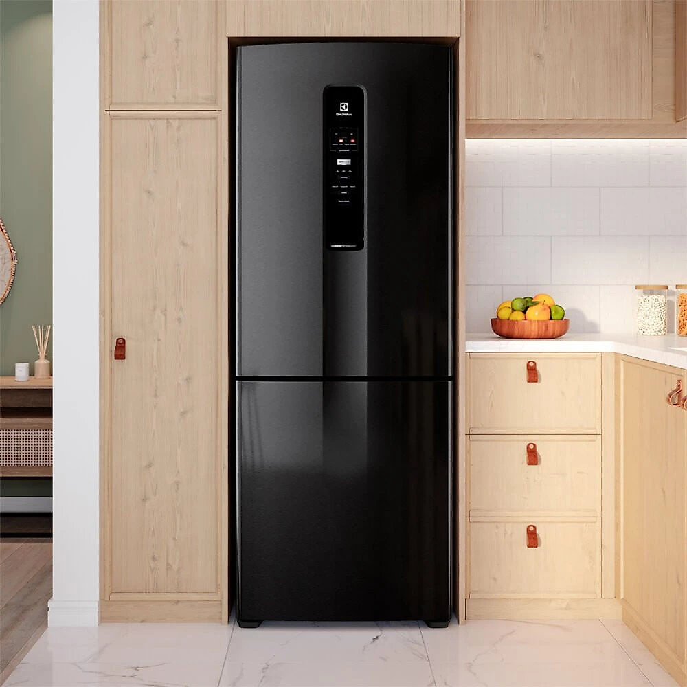 Geladeira Electrolux 490 Litros, Frost Free, Inverse, Black Inox - IB7B Black Inox Look - 110V