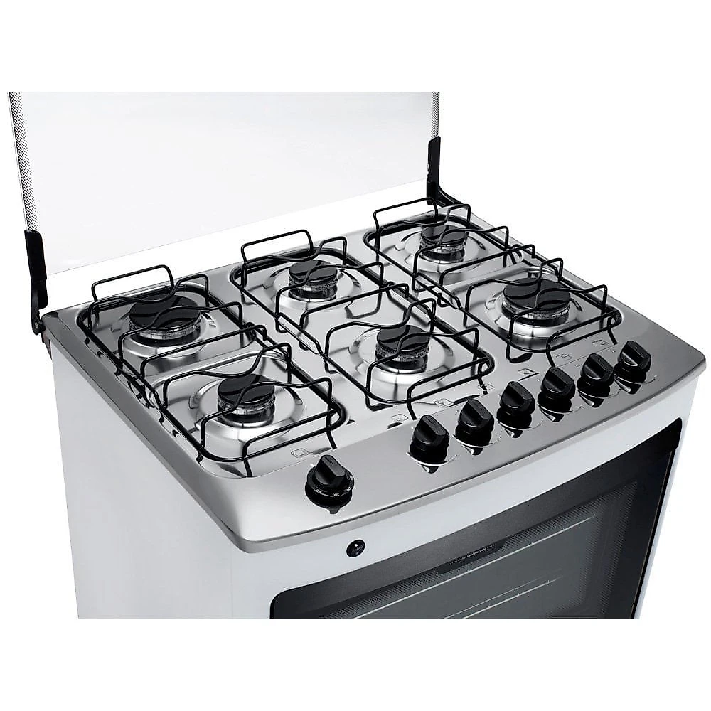 Fogão a Gás de Piso 6 Bocas Mesa em Aço Inox CFS6NAB Consul Branco - Bivolt