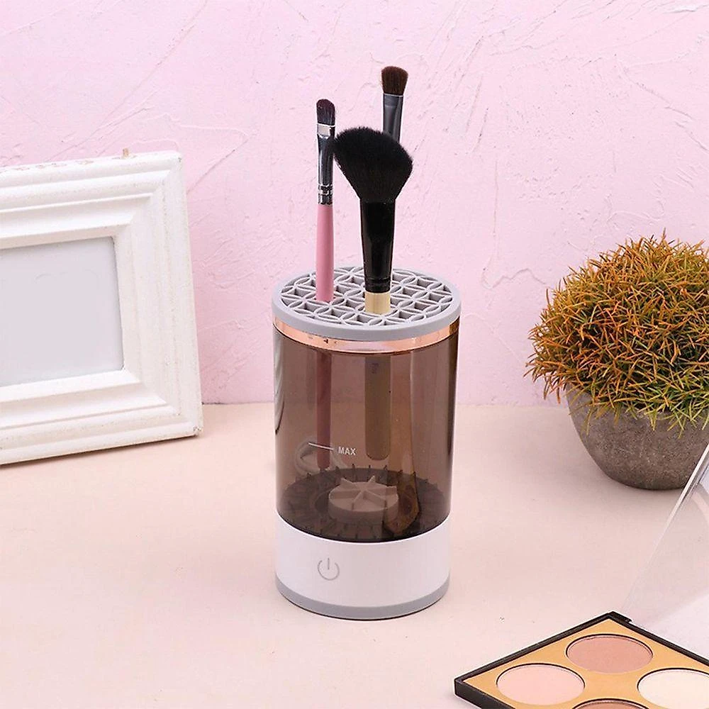 Maquina De Limpeza Pincel De Maquiagem Usb Automatico Limpador Potente Vibraçao Remove Sujeira