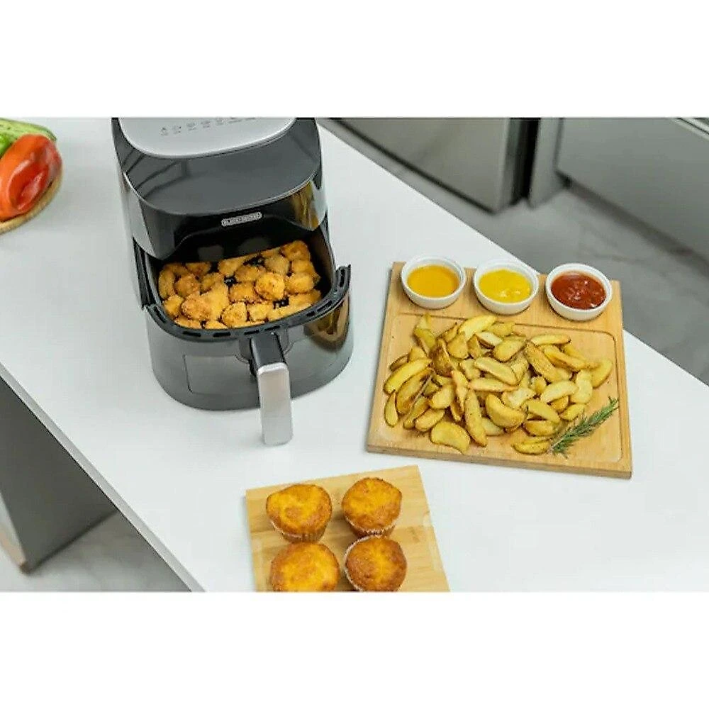 Air Fryer 4,5 Litros Black+Decker AFMDV360-B2, Visor Frontal Digital - 220 Volts