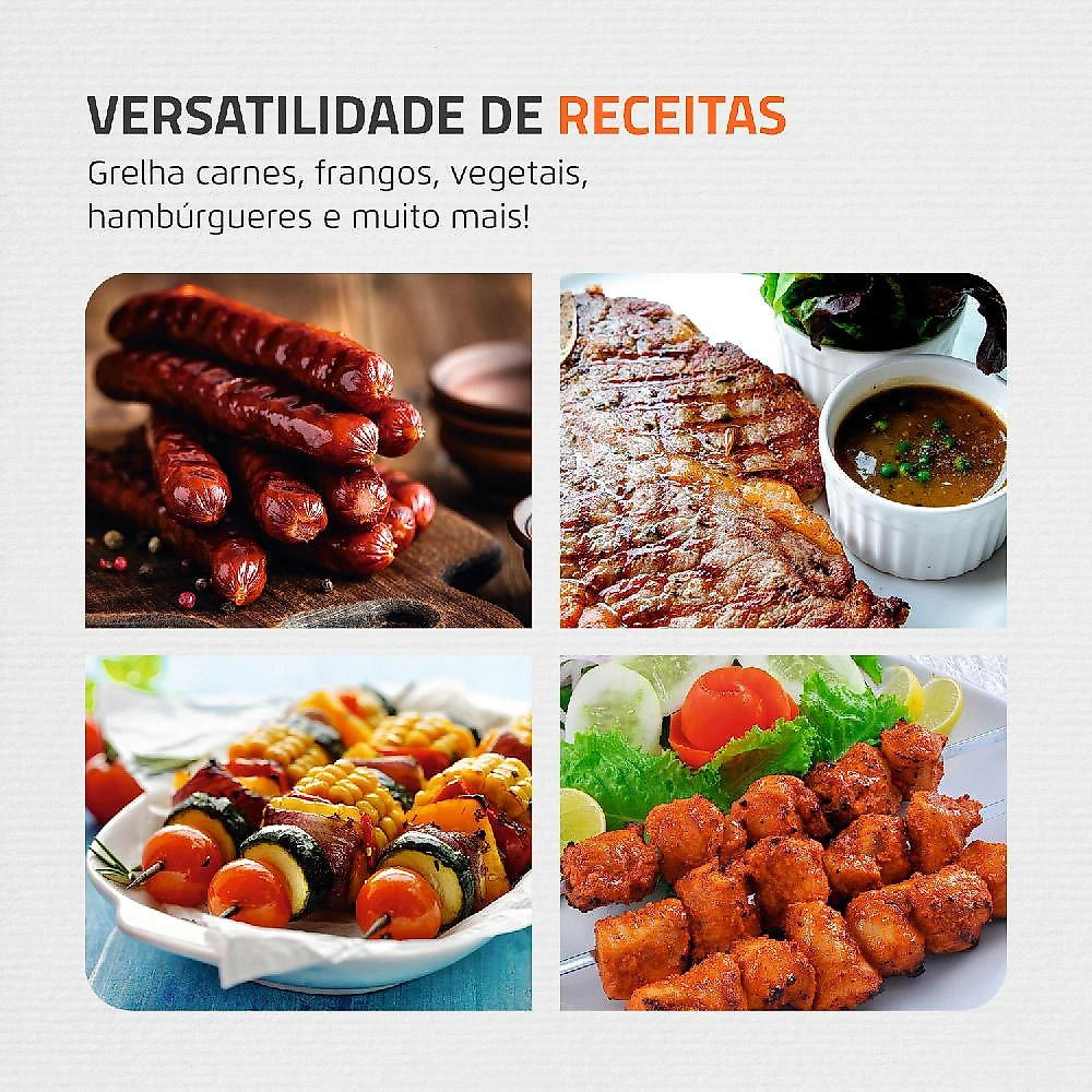 Churrasqueira Elétrica Mondial Grand Steak & Grill CH05 Preta 127V 127V