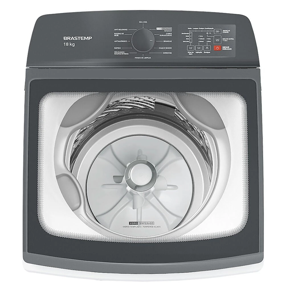 Máquina de Lavar Brastemp 18 kg Ciclo Tira Manchas Advanced BWF18AB Branco - 110V