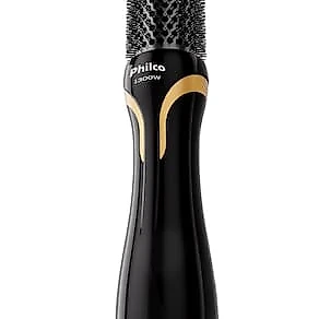 Escova Secadora Philco PES33A Íons Tourmaline Preto/Dourado - Bivolt