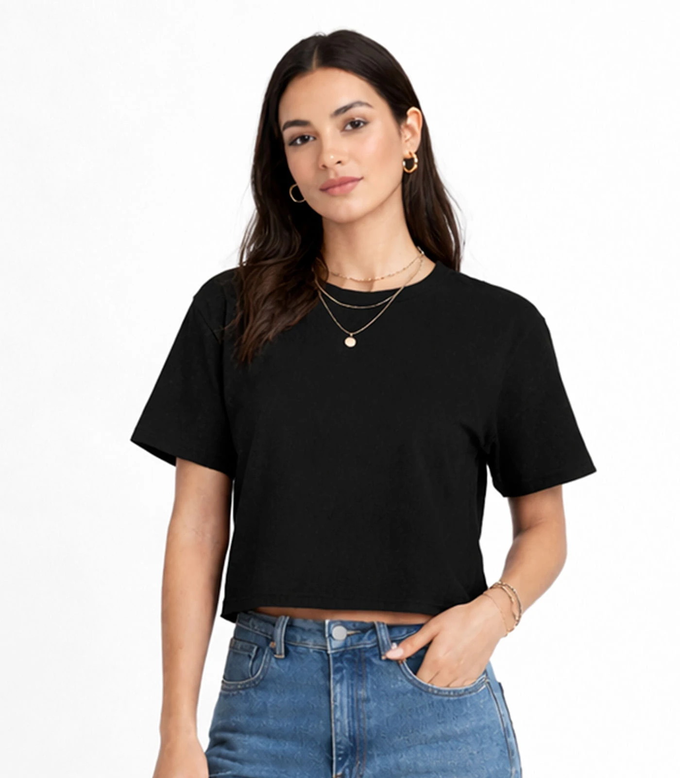 Blusa Feminina Ribana Canelada Infinita Cor Preto