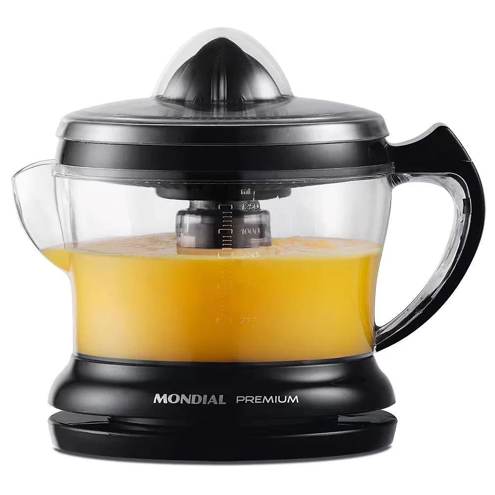 Espremedor de Frutas Premium E02 Mondial 1,25L 30W Branco