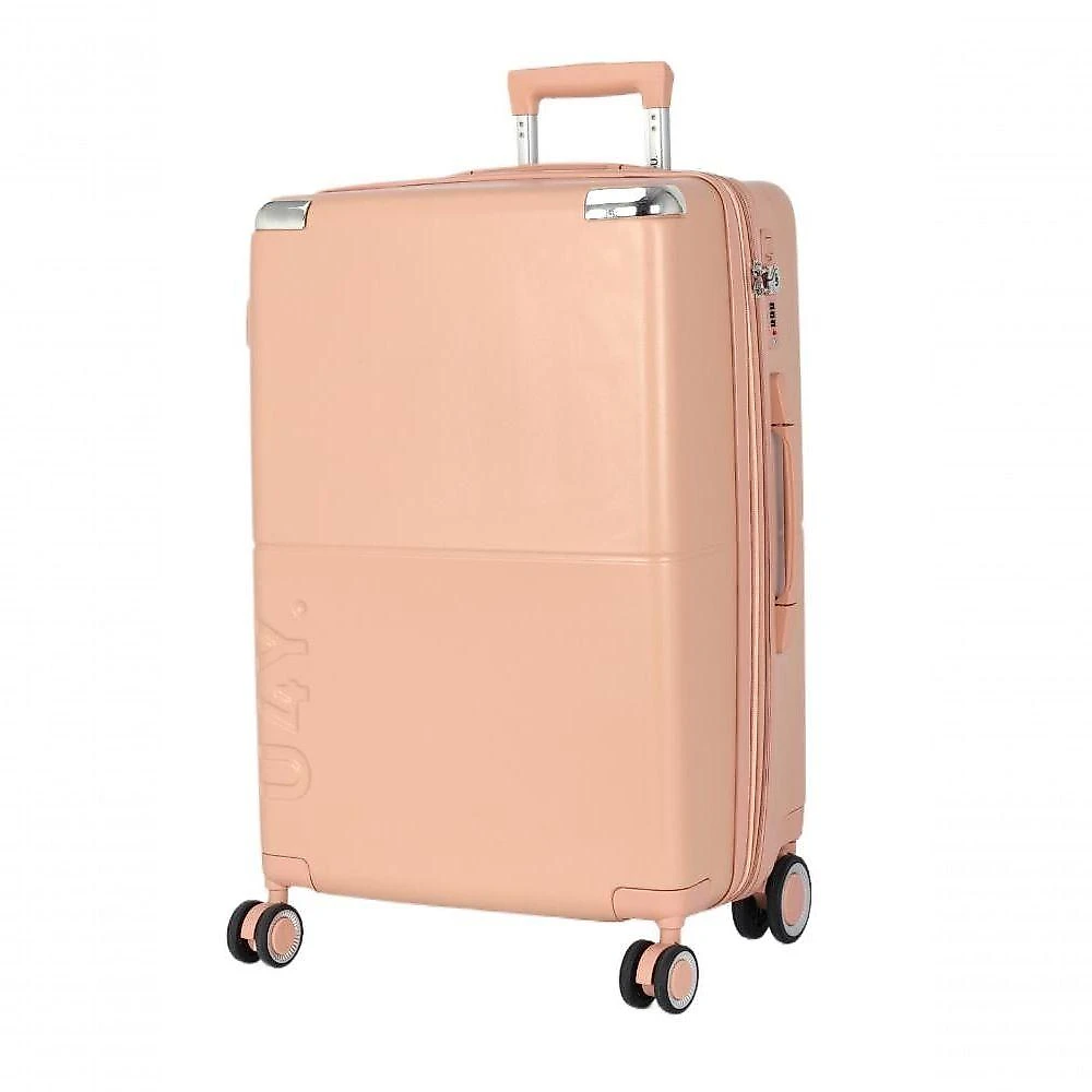 Mala de Viagem Grande Abs com Rodas 360 Zíper Katerini 2.0 Pink Up4you