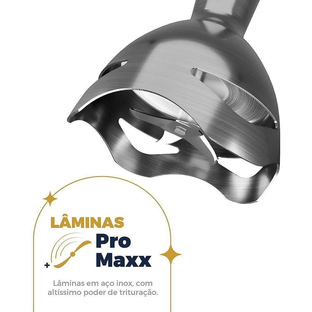 Mixer com Copo Britânia BMX40B 400W 2 Velocidades Preto Aço Inox 110V