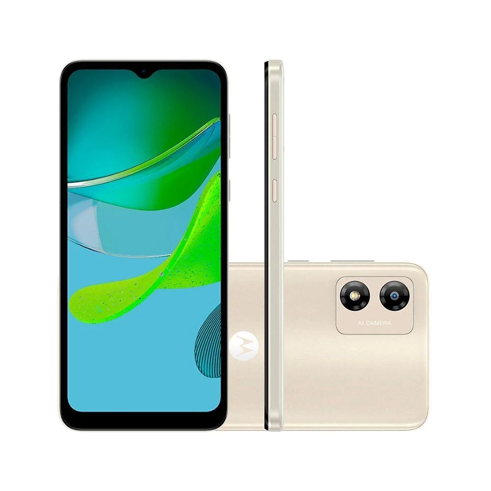 Usado: Motorola Moto e13 64GB 4GB RAM Off White Muito Bom - Trocafone