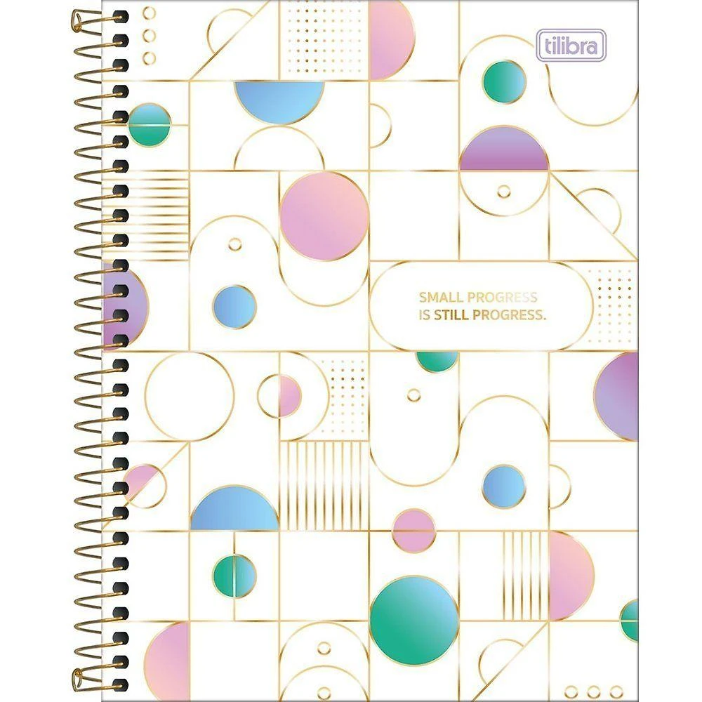 Caderno Espiral Capa Dura Colegial Midtown 1 Matéria 80 Folhas Tilibra Estampa 4
