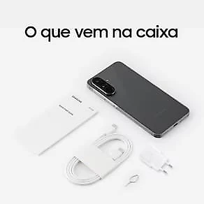 Smartphone Samsung Galaxy A56 5G Tela 6.7" 128GB Câmera Tripla 50MP Preto + Galaxy Buds Core Branco