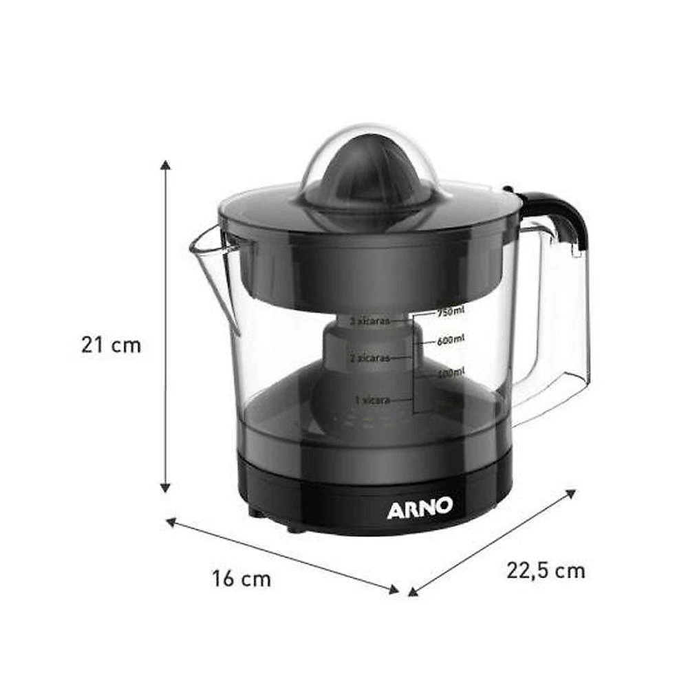 Espremedor De Frutas Arno Express 40w 750ml Preto 110V
