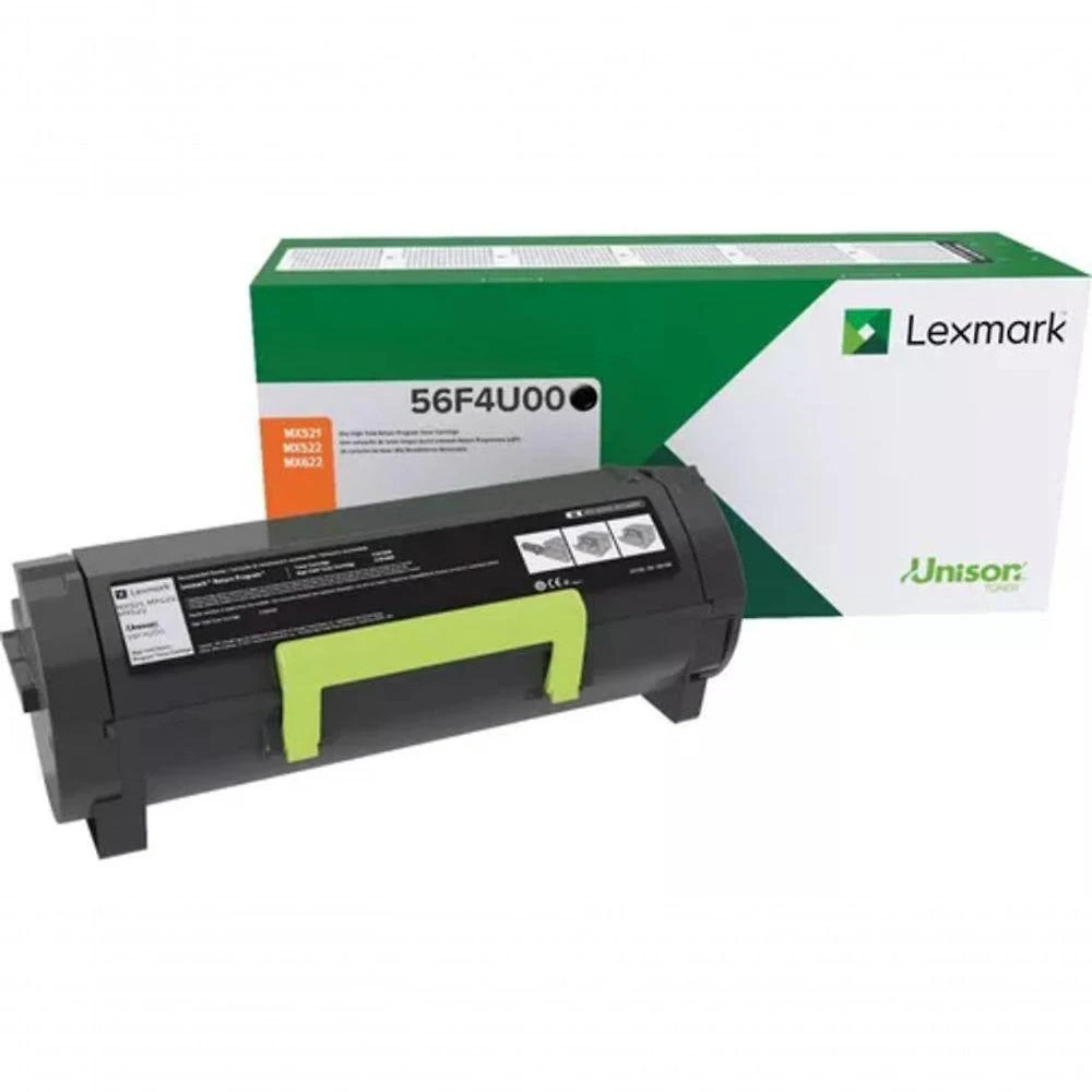Toner Lexmark 56F4U00 Preto Original Até 25.000 Páginas Ms521dn Mx622ade