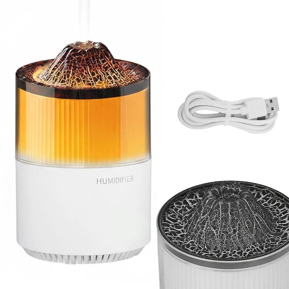 Umidificador Vulcão BSL3890 Leva Pra Casa 0,2L Aromaterapia Filtro Lavável Uso Sala Quarto Branco