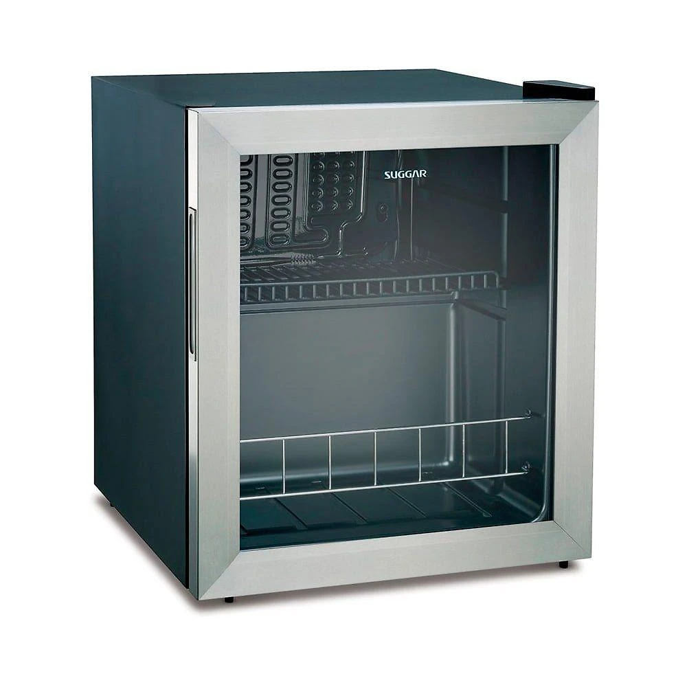 Frigobar Suggar FB4611IX 46L Inox Porta de Vidro Compressor 110V