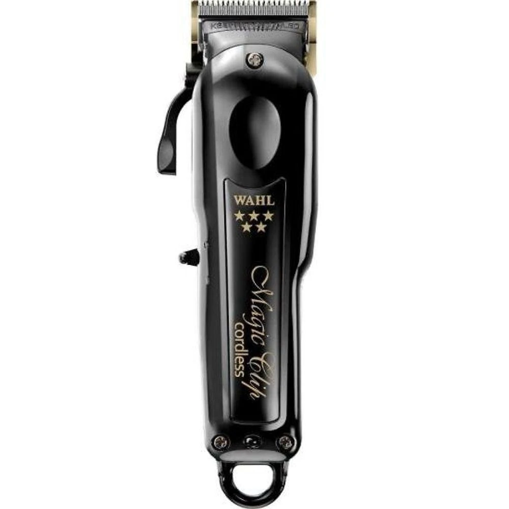 Máquina de Corte de Cabelo Magic Clip Cordless Black para Uso Profissional Bateria de Íons de Lítio