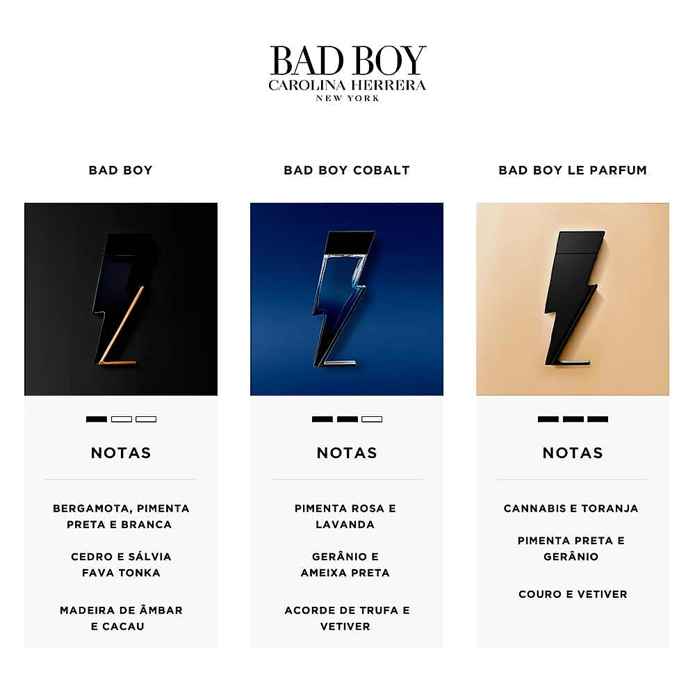 Bad Boy Cobalt Carolina Herrera – Perfume Masculino – Eau de Parfum 100ml