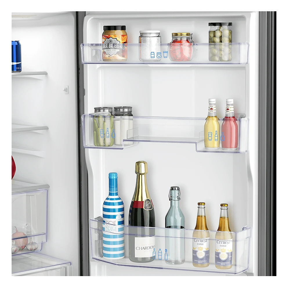 Geladeira Panasonic Frost Free 397L A+++ Titânio - NR-BB41GV1B 110v