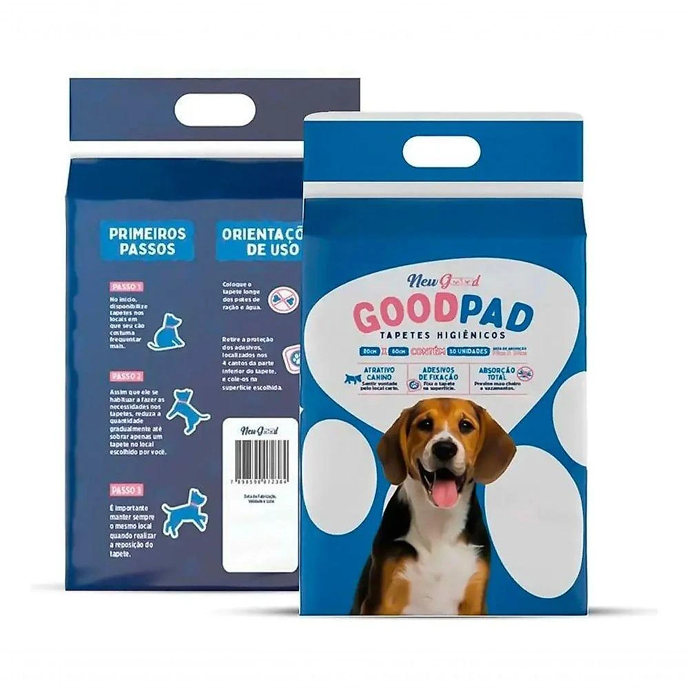 Tapete Higiênico Good Pad para Cães e Gatos 80x60cm com Atrativo Canino 30 Unidades