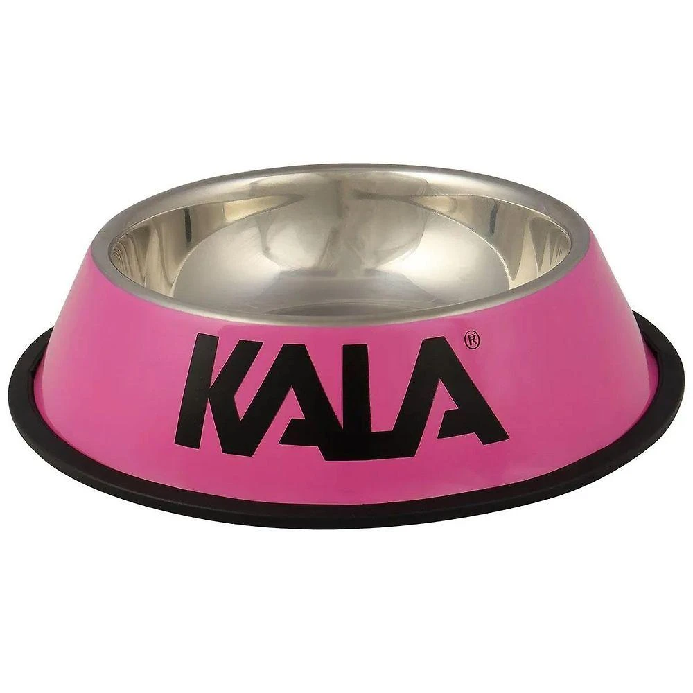 Tigela para Pets Kala Modelo Kala Rosa Aco Inox 15CM Unico 1 Unidade