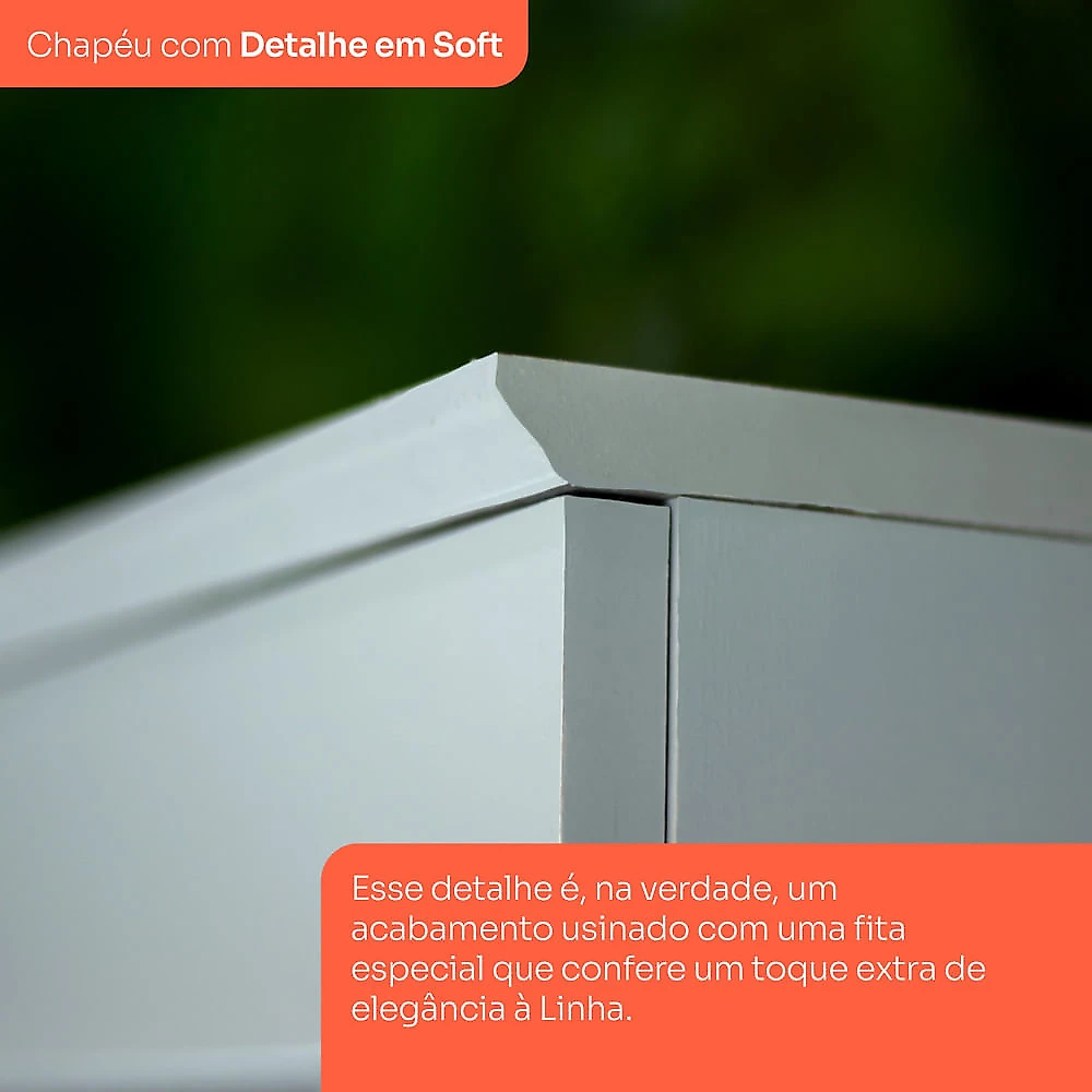 Cozinha Completa 4 Peças Com Aéreo Cristaleira Amy Casa 812 Cinza/Nature