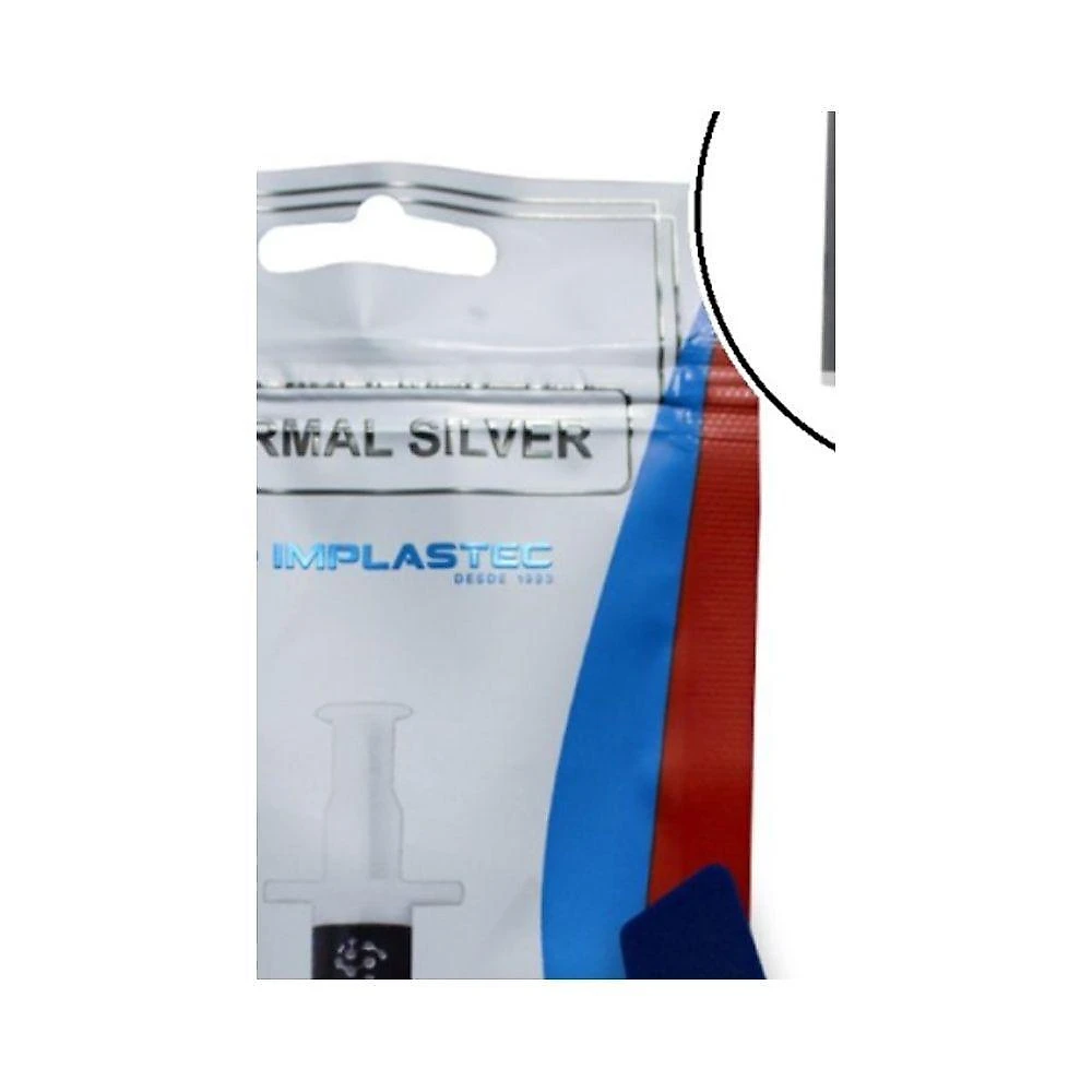 Pasta Térmica Thermal Silver 2 Gramas Alta Dissipação Cinza Implastec