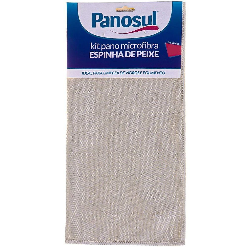 Kit 12 Pano 35x35 Espinha De Peixe Microfibra Super Absorção Panosul