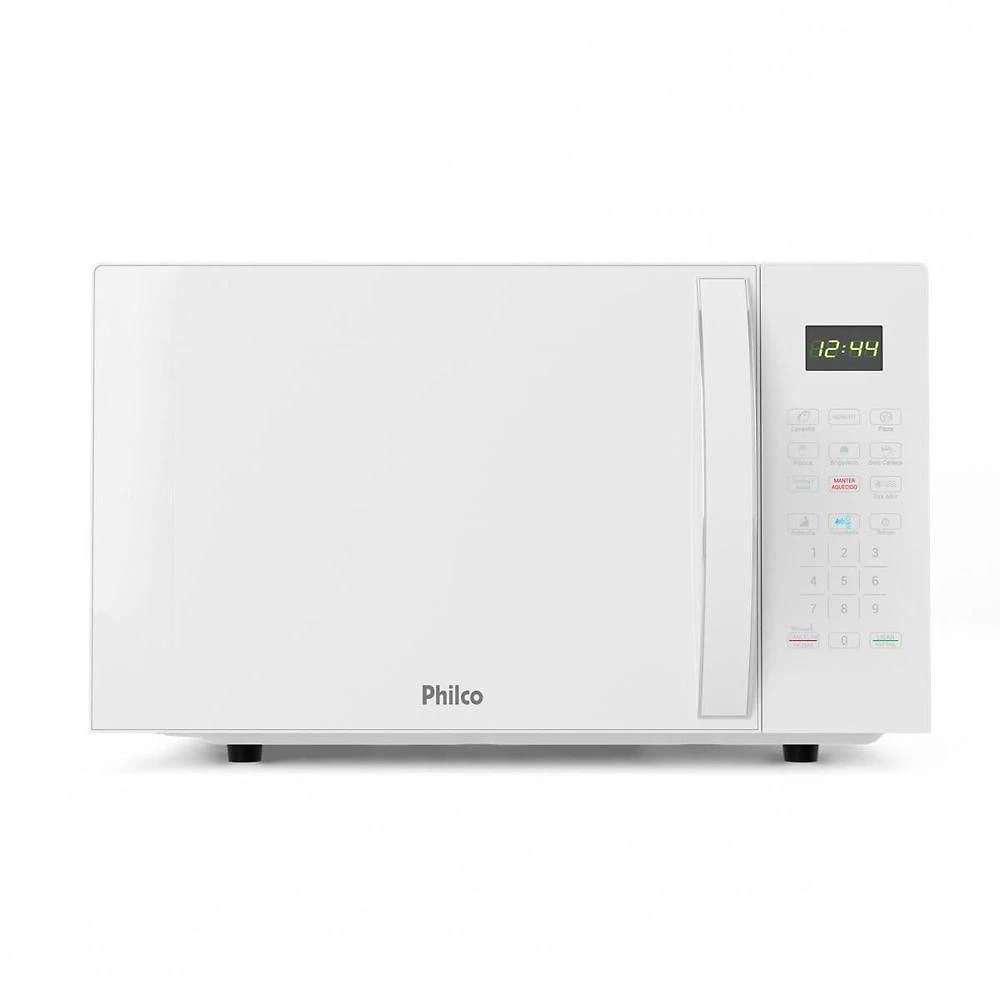 Micro-ondas Philco 28L Branco Pintura Limpa Fácil PMO30B 220V