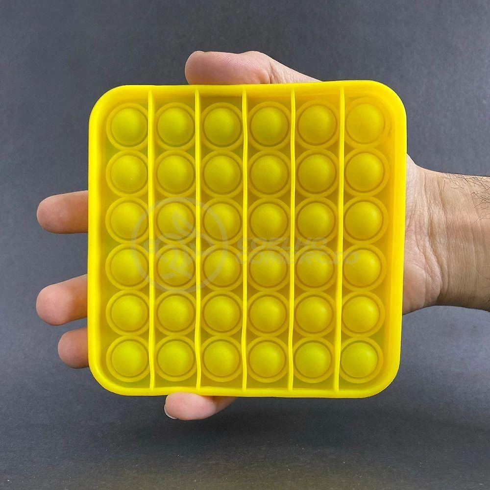 Pop It Silicone Anti Stress Ansiedade Bolha Amarelo