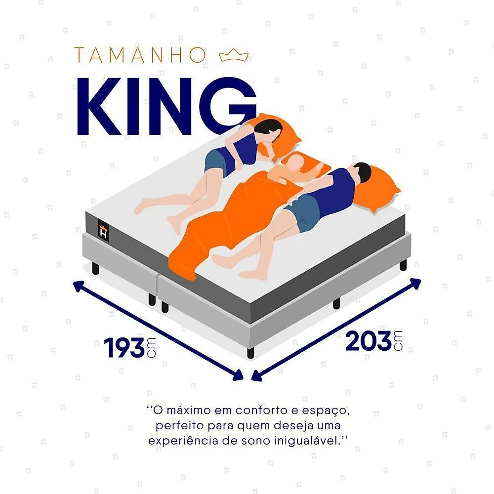 Cama Box Baú Durban Espuma D28 King 193x203 King House