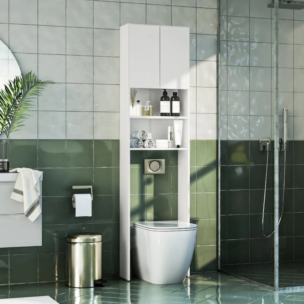 Armário de Banheiro para Vaso Sanitário com 2 Portas e 2 Nichos 2308