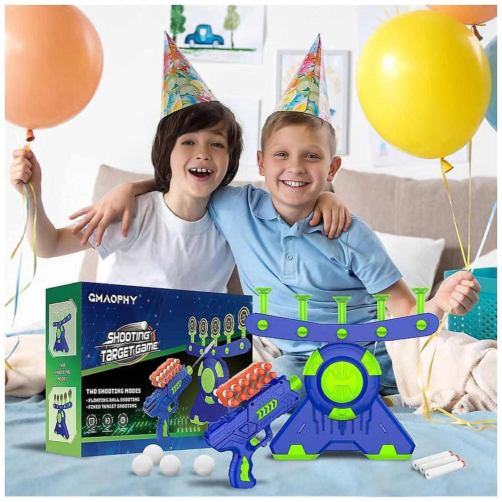 GMAOPHY Brinquedo de Tiro com Bola Flutuante e Alvo Luminoso - Kit Completo com 10 Bolas e 5 Alvos para Crianças
