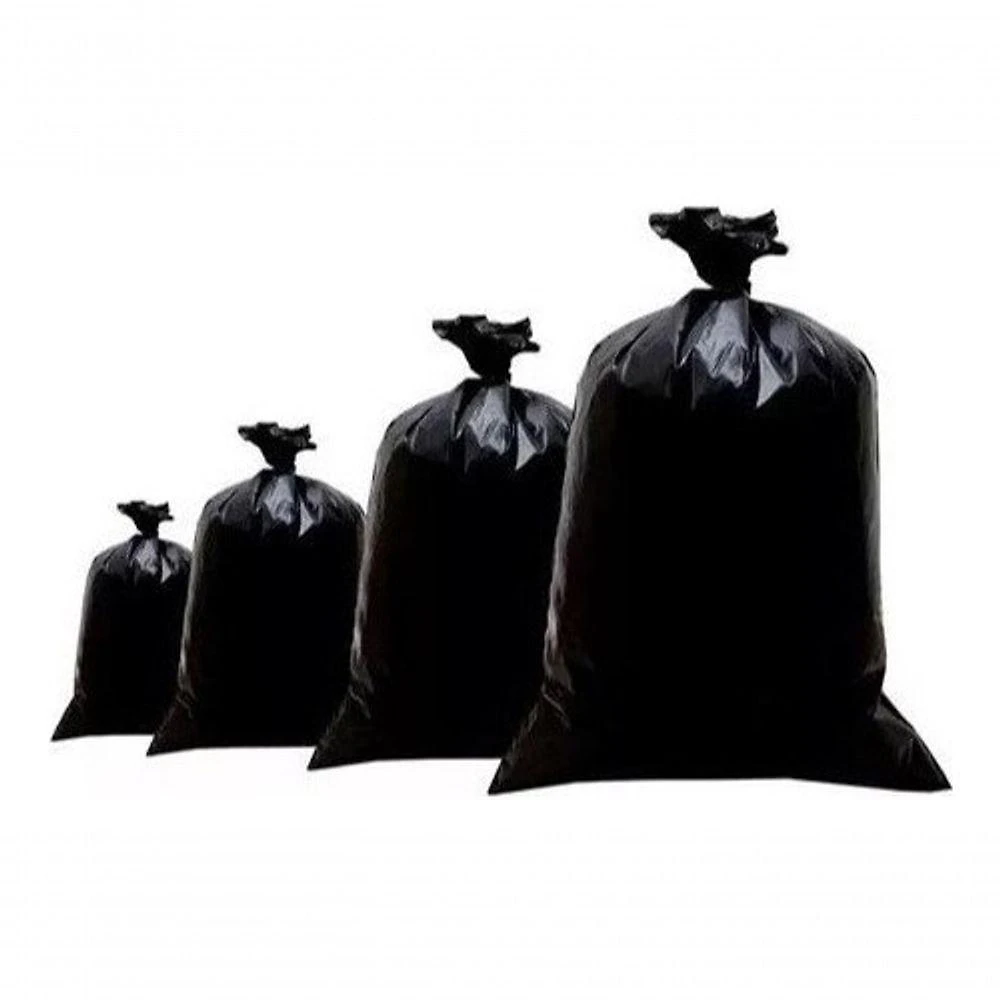 Saco para Lixo de 60 Litros Grosso Reforçado Pacote 5 kg Preto para Uso Doméstico
