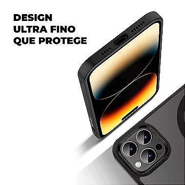 Capa MagSafe para iPhone 15 Pro Max - Preta - Gshield