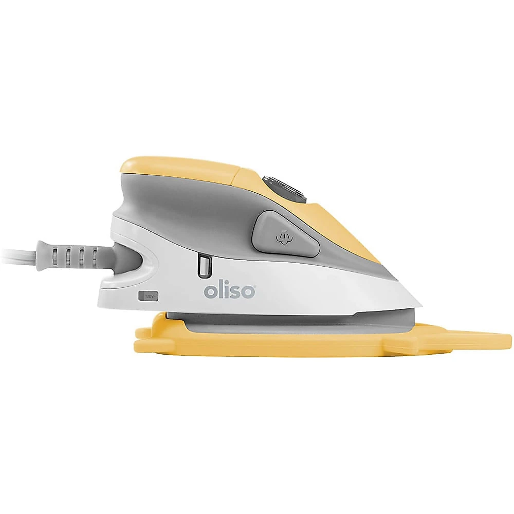 Oliso M2 Mini Ferro de Passar á Vapor Aço Inoxidável 10 00W110W Amarelo