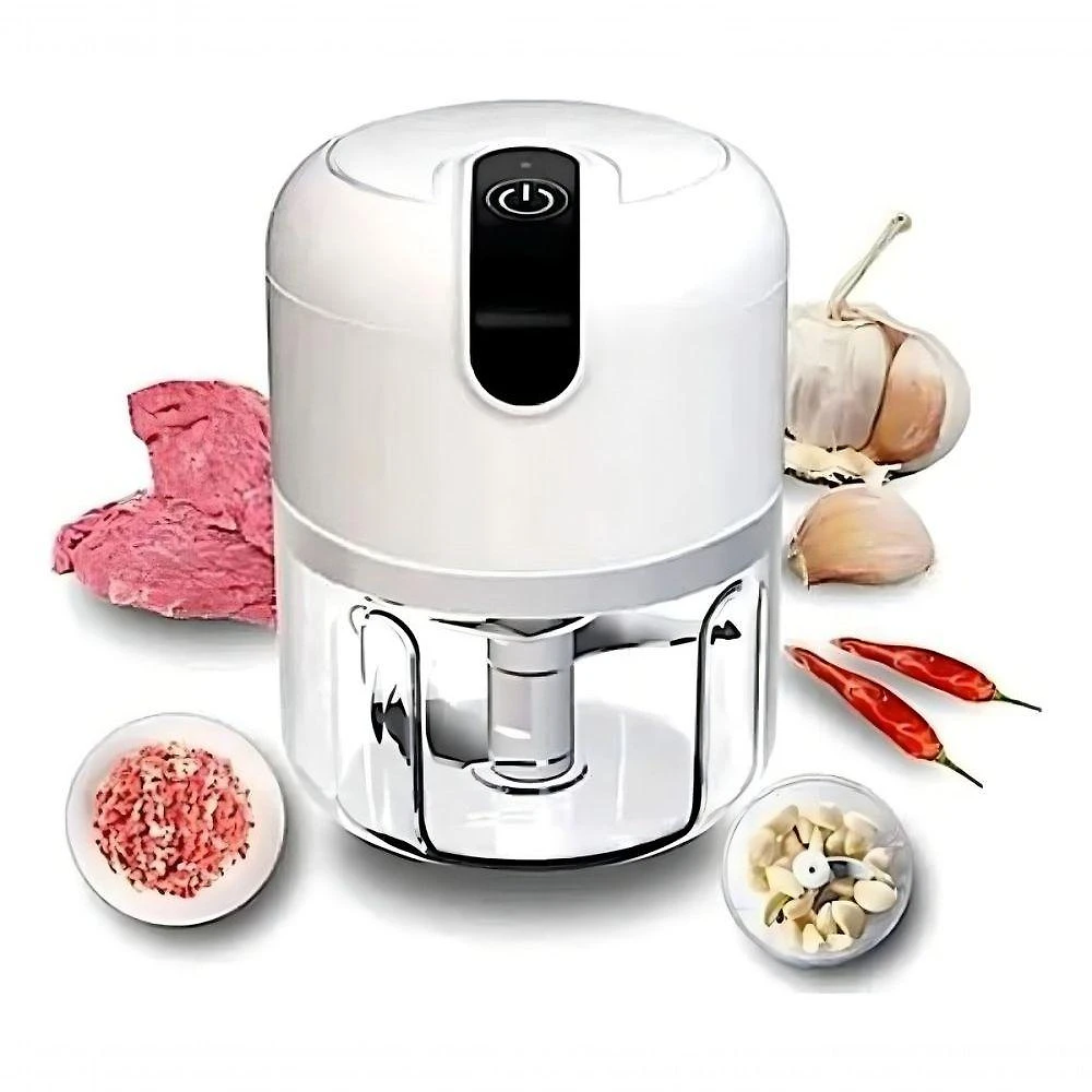 Processador de Alimentos Branco Recarre Usb Bateria Mini Branco 5V