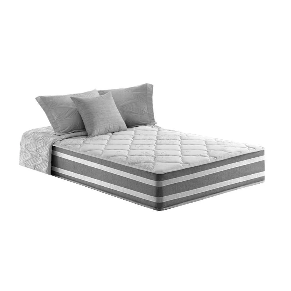 Colchão Solteiro Molas Ensacadas D26 Pillow Top 88x188x25CM Cinza Anjos