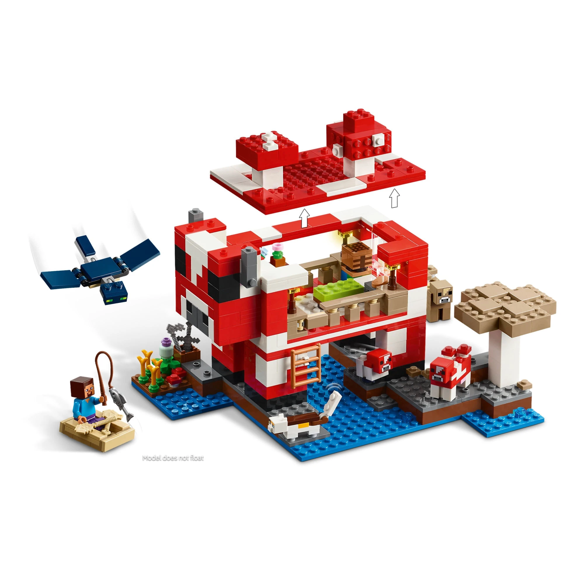 Miniatura LEGO Minecraft - A casa do cogumelo