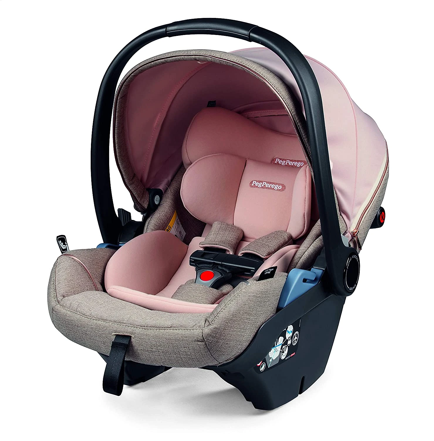 Peg Perego Primo Viaggio Bebe Conforto Cadeira Automotiva Inclui Base de 2 a 15 kg Rosa