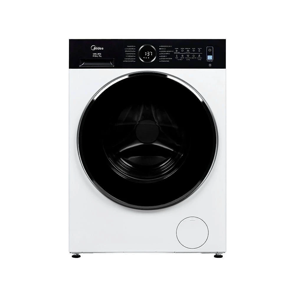 Lava e Seca Front Loading Automática Midea MF205D115WB-WK-01 11kg Branco 110V