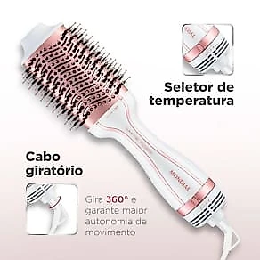 Escova Secadora Mondial ES-50 1200W/1300W - White Rose