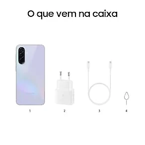 Smartphone Samsung Galaxy A36 5G Tela 6.7" 256GB Câmera Tripla 50MP Violeta + Galaxy Buds Core Bluetooth Branco