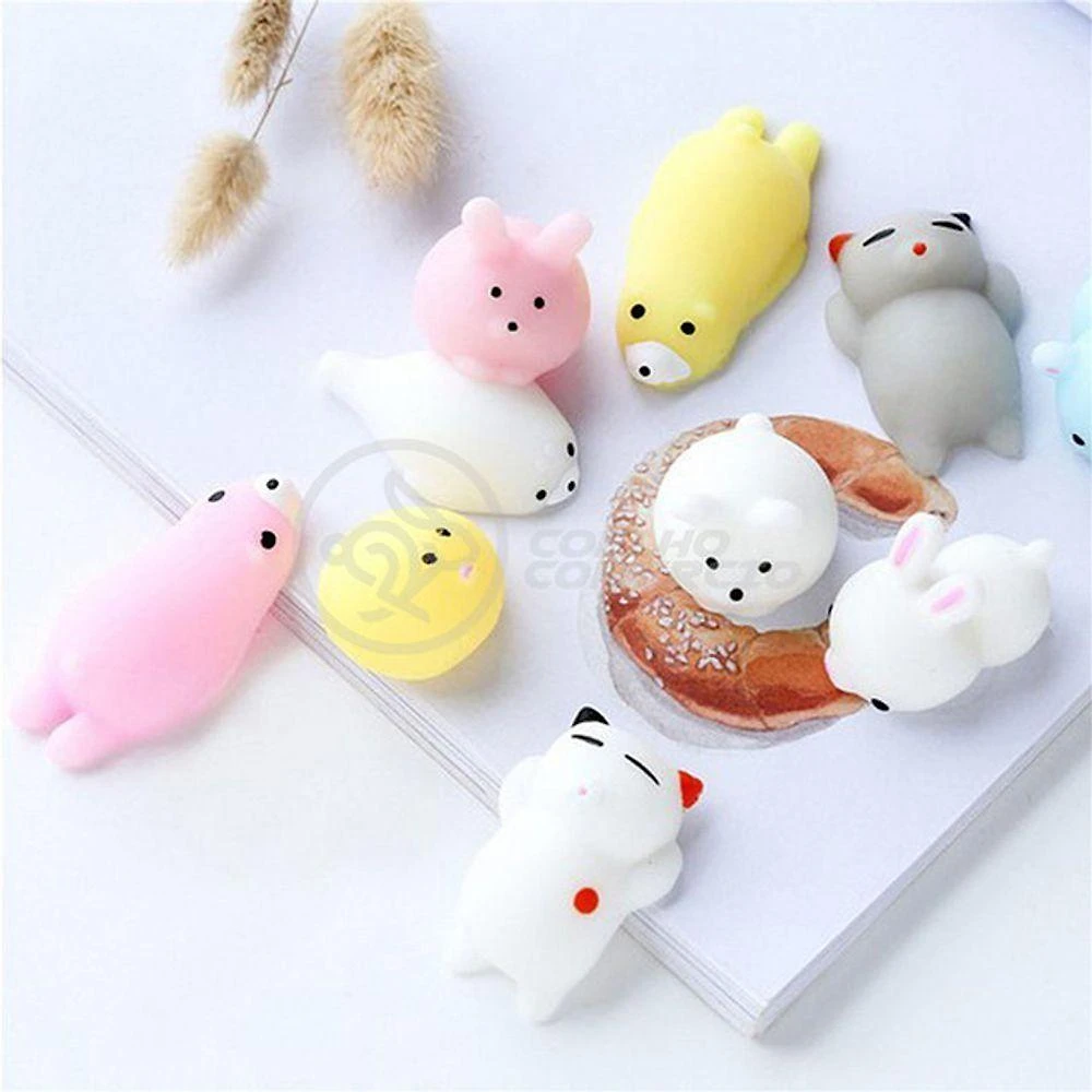 Brinquedo Antiestresse Bichinhos Squishy Mochi Fidget Toy com Design Divertido em Silicone Smart